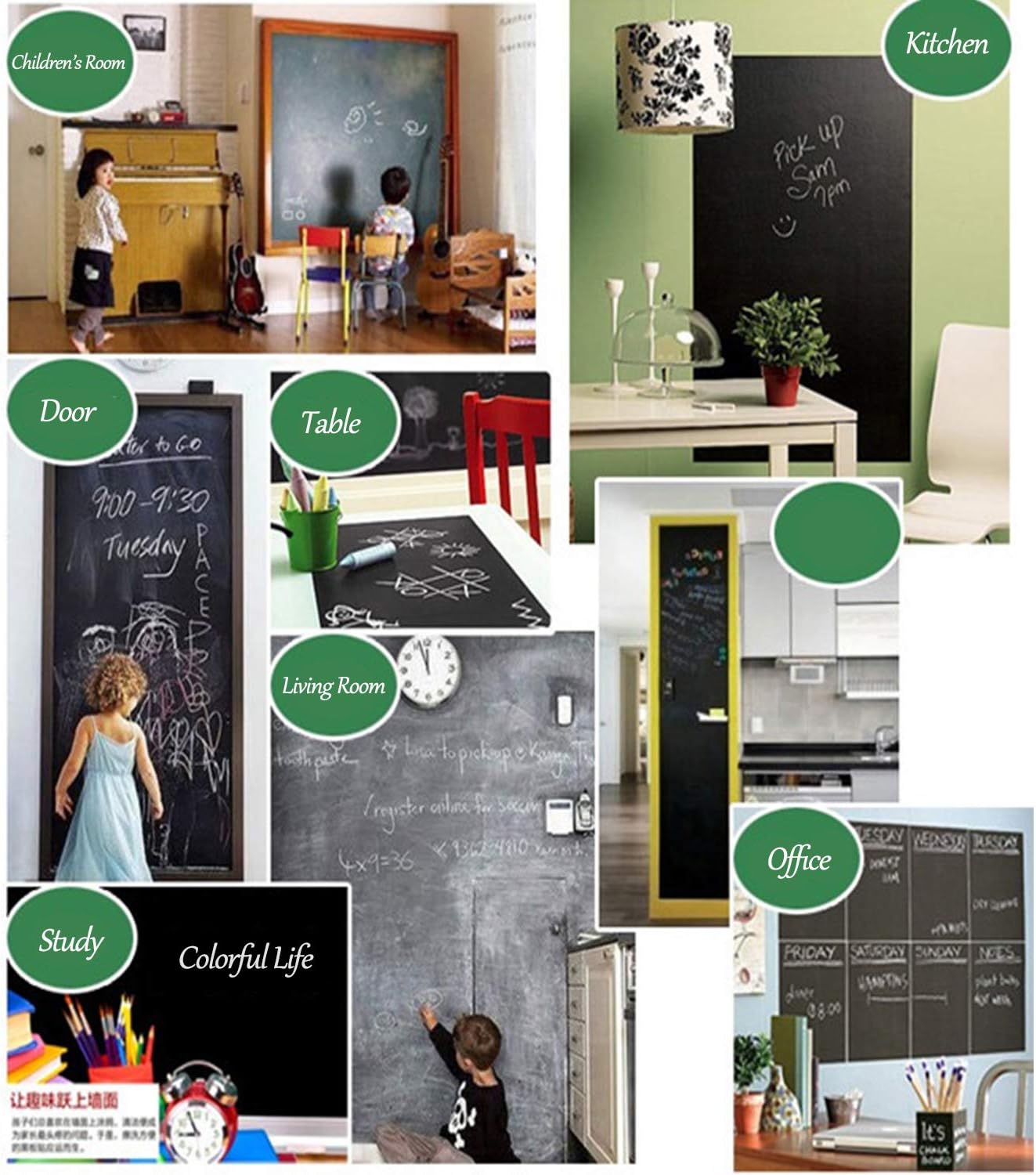 Lot de 3 Tableaux Autocollants