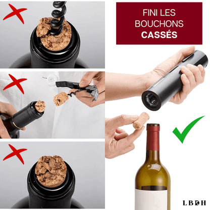 Ouvre-Vin Électrique – Le Cadeau Parfait pour des Fêtes Inoubliables !