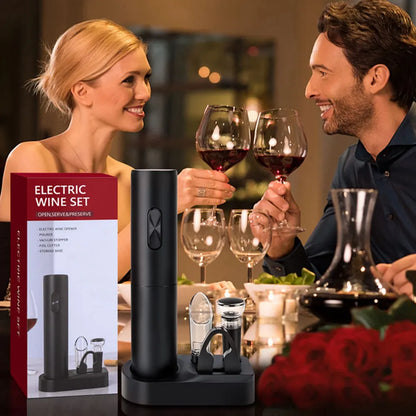 Ouvre-Vin Électrique – Le Cadeau Parfait pour des Fêtes Inoubliables !